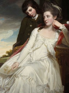 I had the greatest difficulty in finding a pretty Romney brunette who was not Lady Hamilton - my senior friend would have disapproved tremendously of Lady Hamilton!