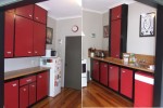 Exhibit A: Rockabilly Kitchen, original 1940s layout - note the "pie safe" cupboard