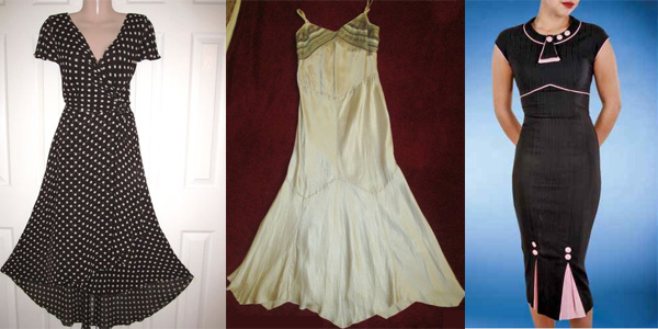 A range of EBay finds: Laura Ashley, Karen Millen, and Stop Staring.